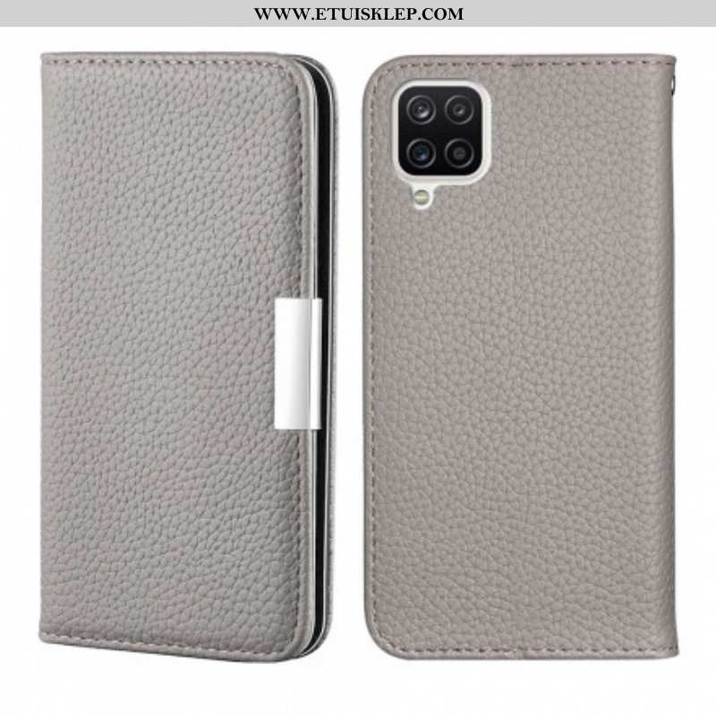 Etui Na Telefon do Samsung Galaxy M12 / A12 Etui Folio Liczi Ze Sztucznej Skóry Ultra Szykowny